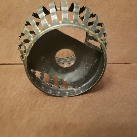 Vintage‎ Mid Century Black Metal Caged Votive Candle Holder Home Interiors - Picture 6 of 8